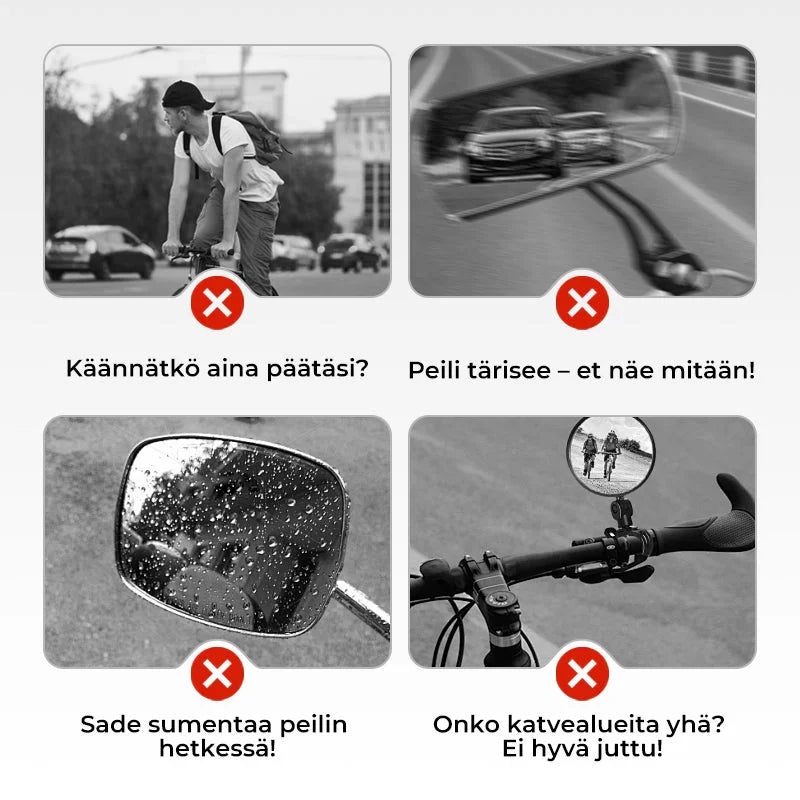 360° justerbart cykelspejl til styr