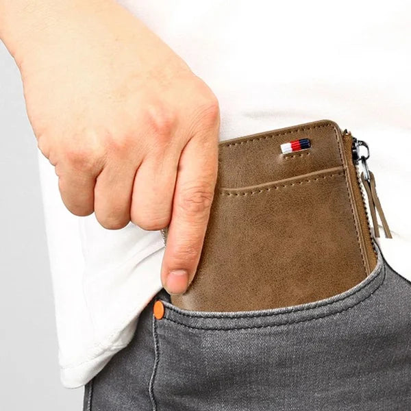 Icone™ ZippyWallet: Herretegnebog Med Lynlås Og RFID-Beskyttelse