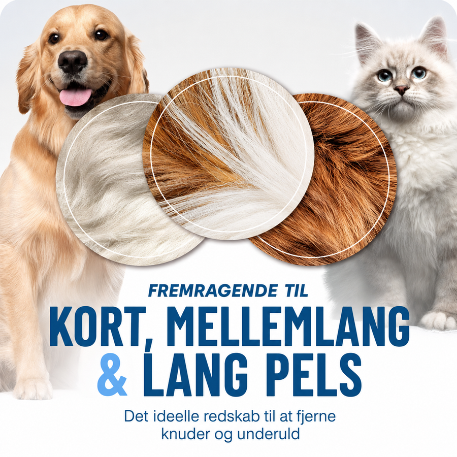Tosidet pelskam til underuld og filterknuder