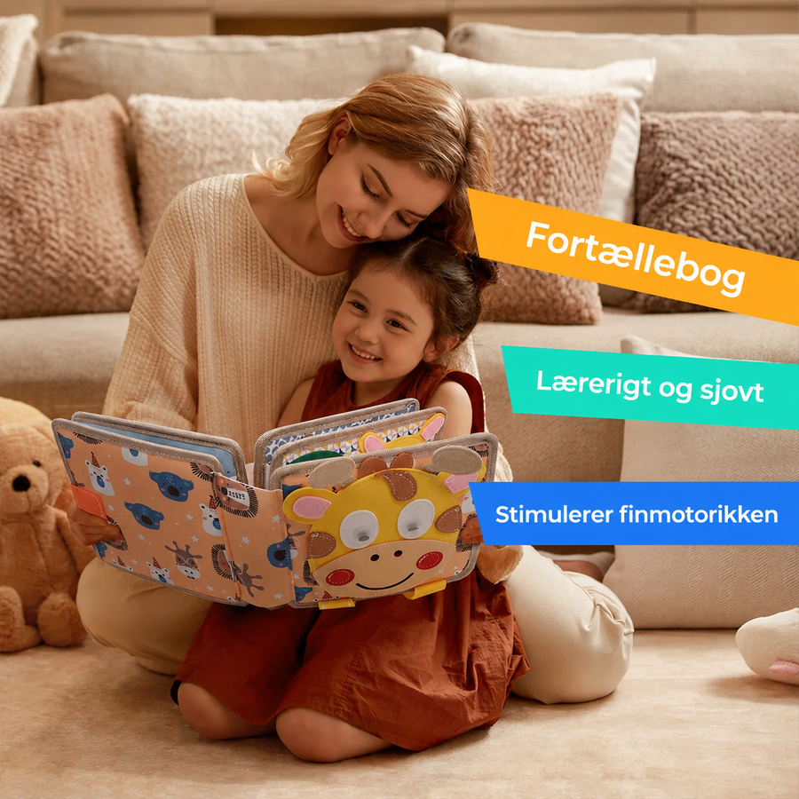 Montessori aktivitetsbog i filt til børn