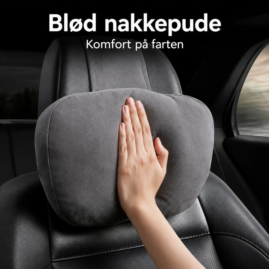 Luksus-nakkepude til bilens hovedstøtte – universel pasform