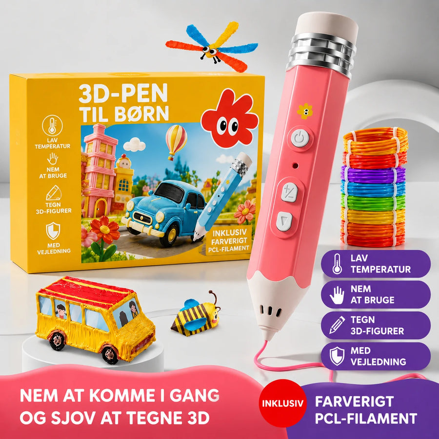 3D-pen til børn med lav temperatur