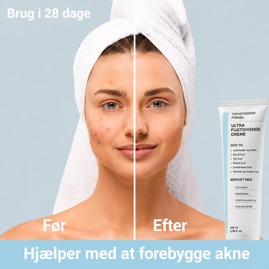 Fugtgivende ansigtscreme med kollagen og niacinamid