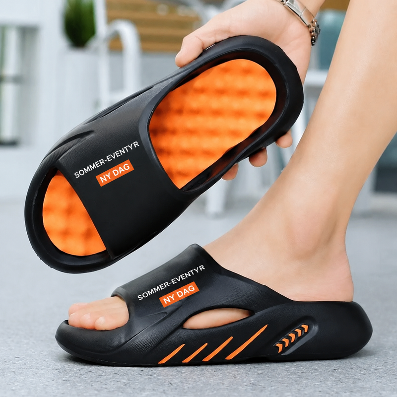 Cloud-sandaler med tyk, skridsikker sål