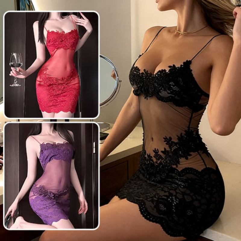 Icone™ LingerieSet 1+1 GRATIS - Broderet Silkeblonde Elegant Lingerie Sæt