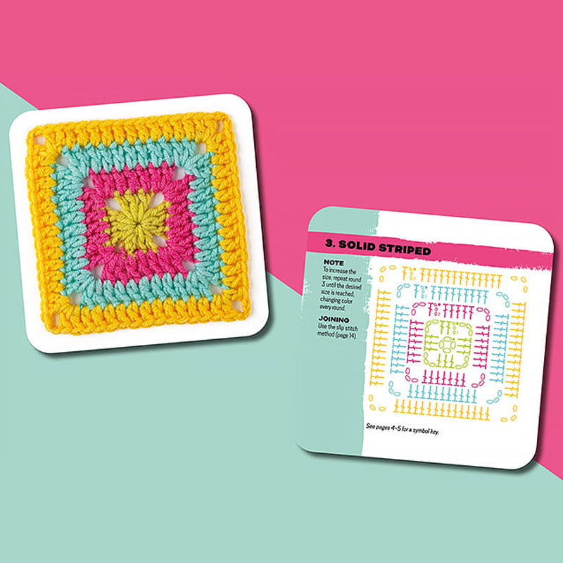 CrochetCards: Guide til Hæklede Firkanter - Komplet Kortspil