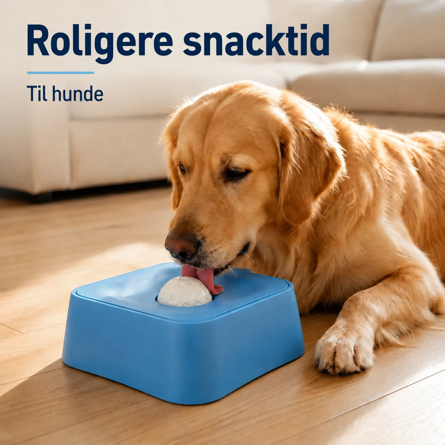 Slowfeeder slikkeskål til hunde