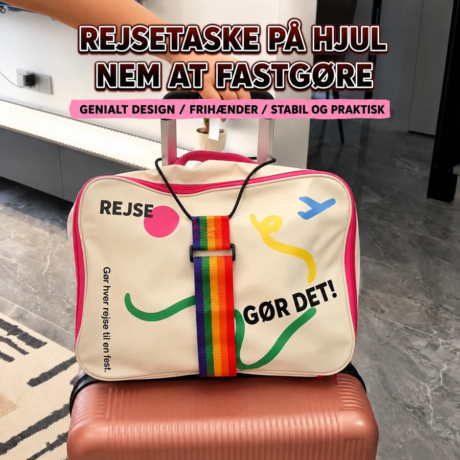 Justerbar kuffertriem til ekstra bagage